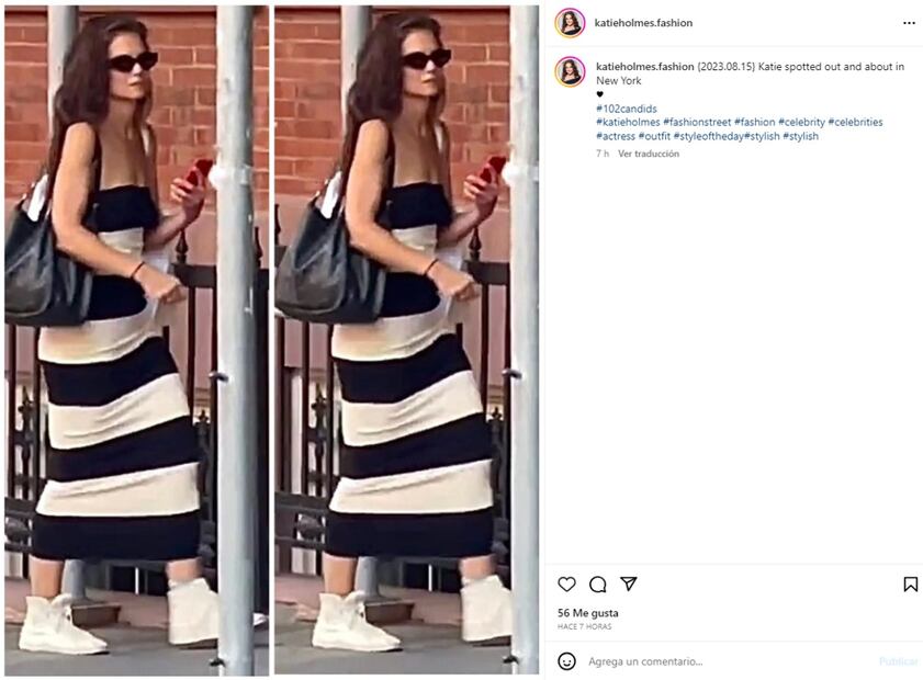 Instagram: @katieholmes.fashion