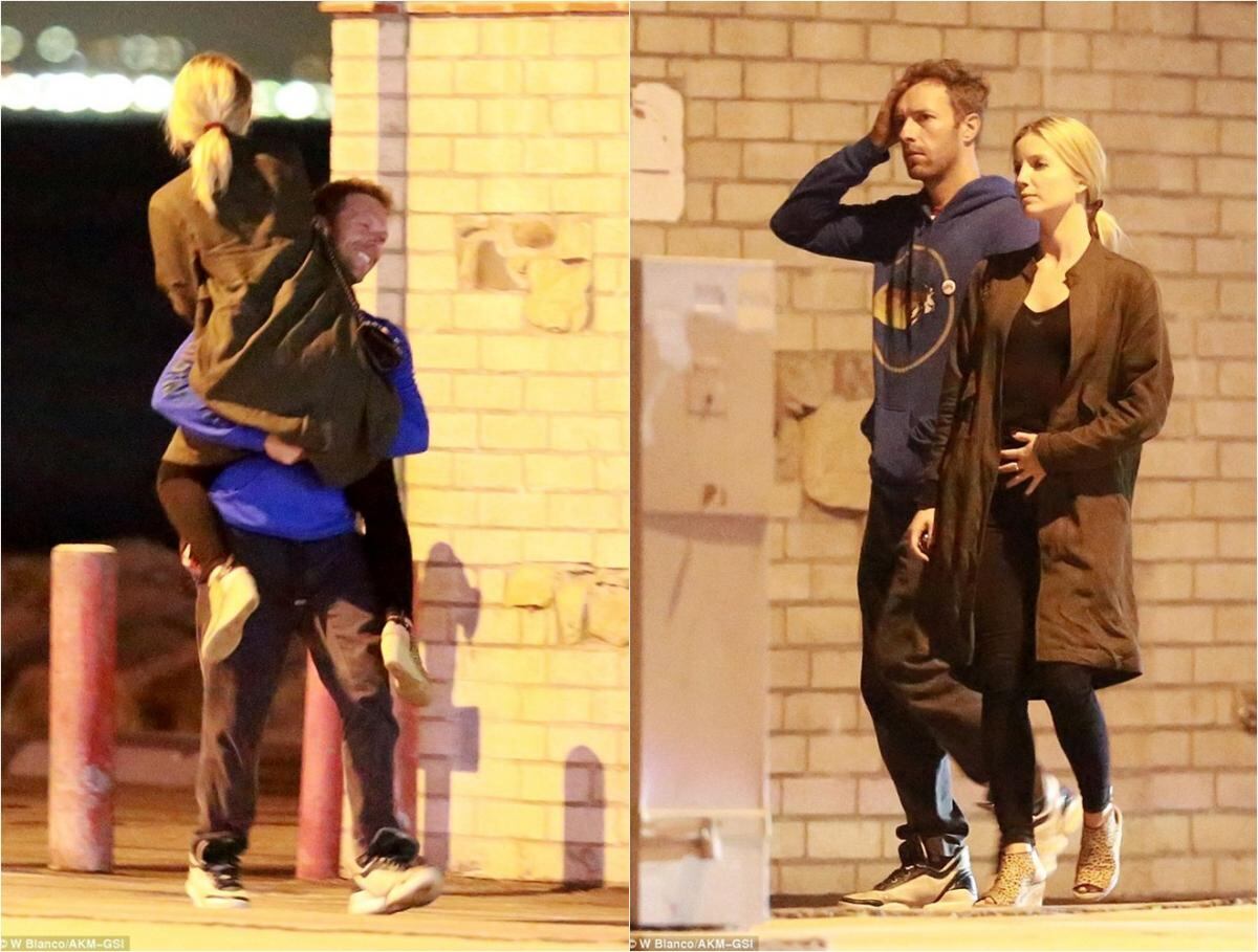 FOTOS: Chris Martin romancea por las calles de Los Ángeles con su novia 