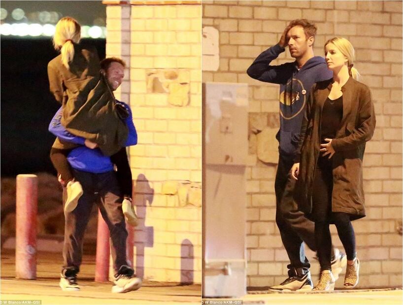 FOTOS: Chris Martin romancea por las calles de Los Ángeles con su novia
