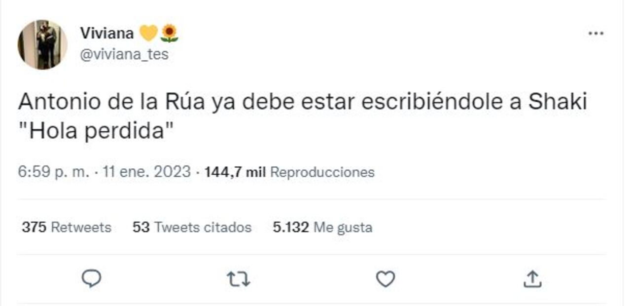 Tras los misiles de Shakira contra Piqué, Antonio de la Rúa sale a escena