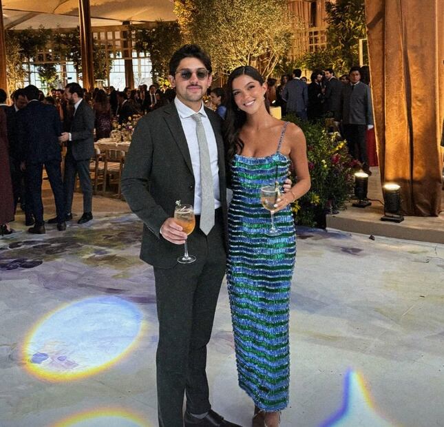 Eugenia Rodríguez y Tony Mils en la boda de Ana Isabel y Pepe Chedraui / Foto: Instagram