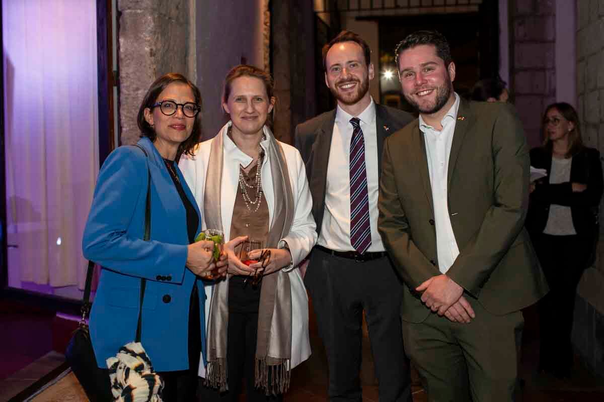 Pía Entenmann, Tanja Olbrich, Sōren Heitkamp y Philip Gaux. (Foto: Esteban Torreblanca)