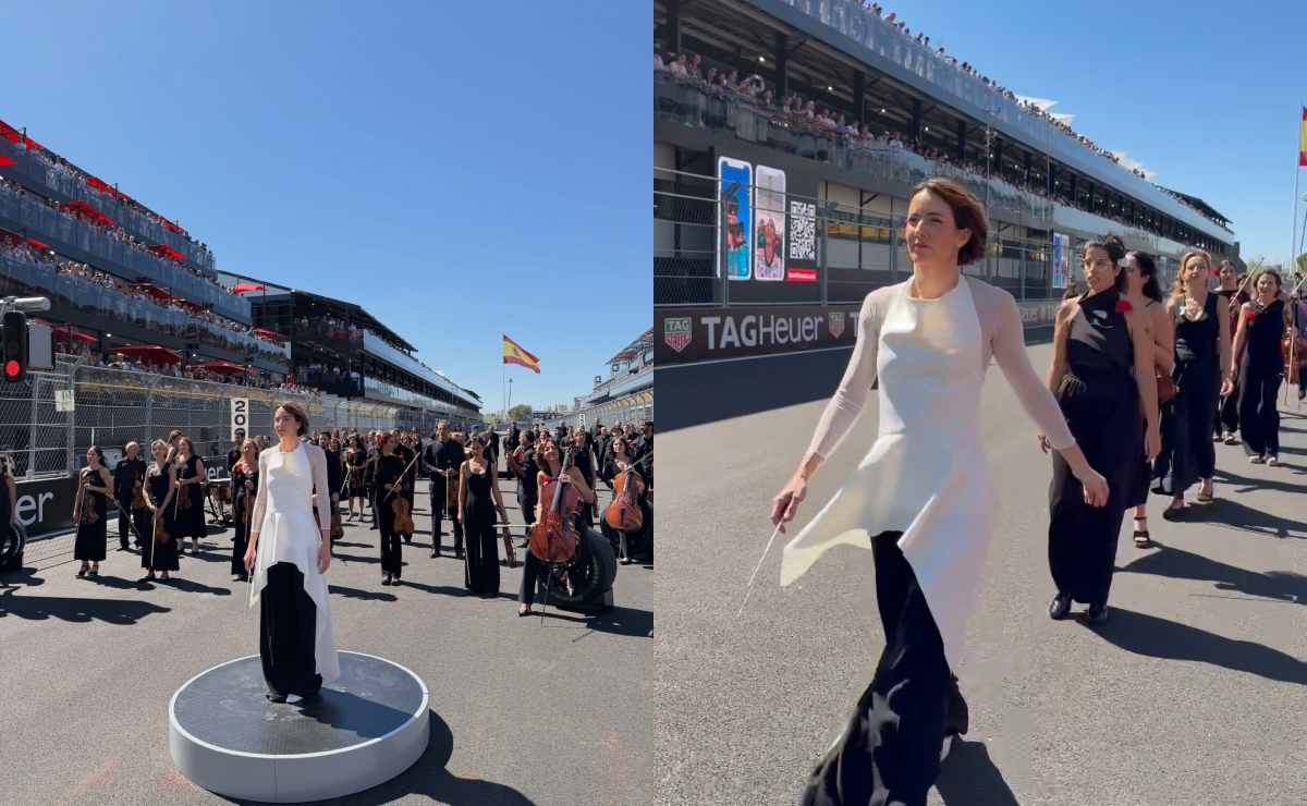 Alondra de la Parra en el Gran Premio de España (Fotos: Instagram)