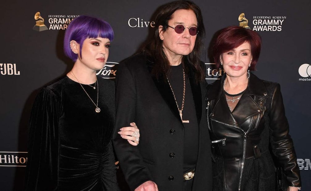 Kelly, Ozzy y Sharon Osbourne / Foto: AFP