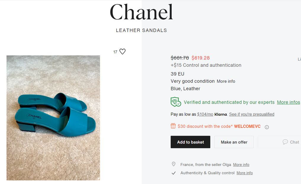 Loreto Peralta, glamourosa con sandalias Chanel