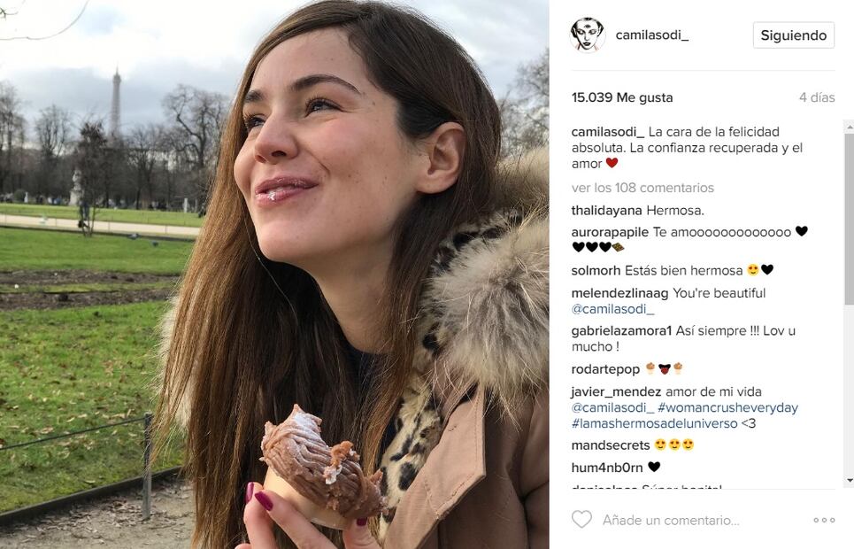 El primer mensaje de amor de Camila Sodi para Javier Chicharito Hernández
