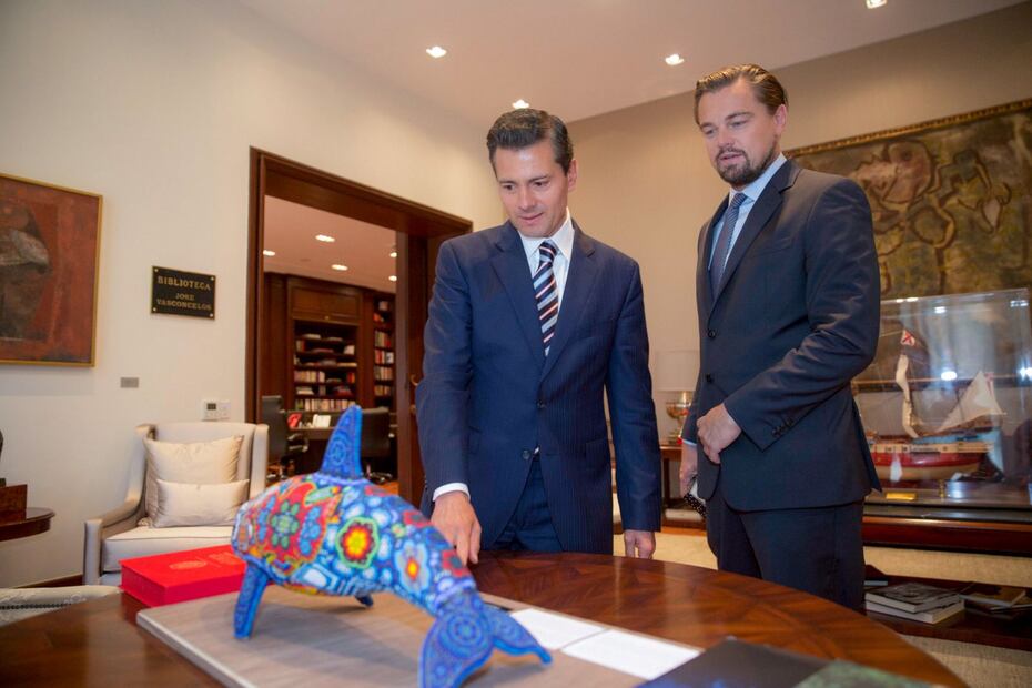 Así fue el encuentro entre Enrique Peña Nieto y Leonardo DiCaprio en Los Pinos