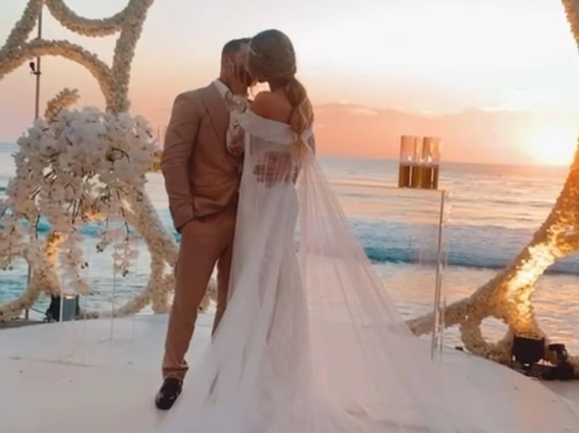 La boda de Saúl 'Canelo' Álvarez y Fernanda Gómez / Foto: Instagram @fernandagmtz
