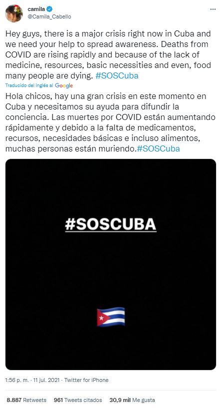 Ricky Martin y otras celebridades internacionales impulsan “SOS Cuba”