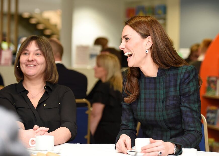 Kate Middleton utilizó unos aretes que fueron de Diana de Gales en su visita a Escocia