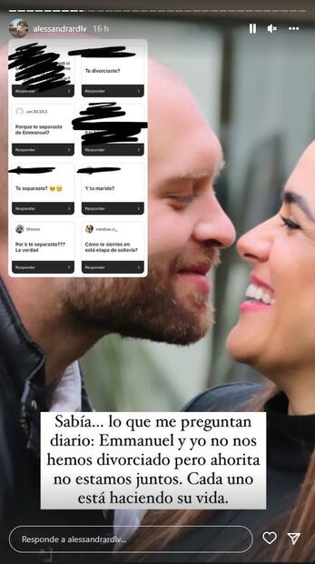 Alessandra Rojo de la Vega confirma que se separó de Emmanuel Grey