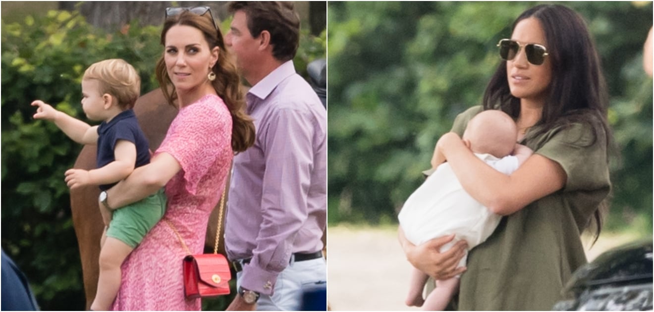 Kate Middleton y Meghan Markle asistieron a un partido de polo con el príncipe Louis y baby Archie