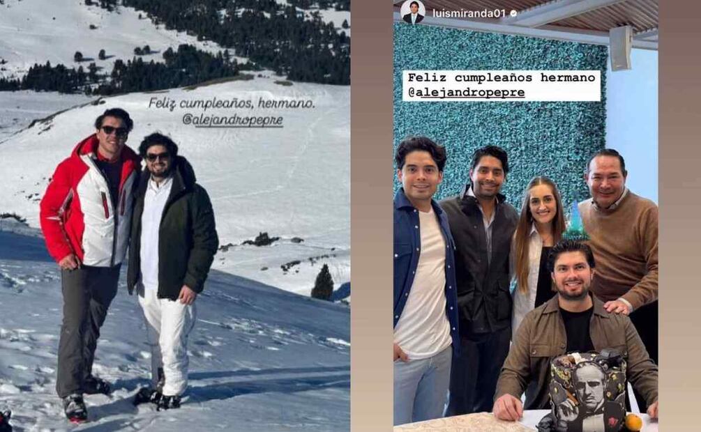 Las felicitaciones para Alejandro Peña / Fotos: Instagram