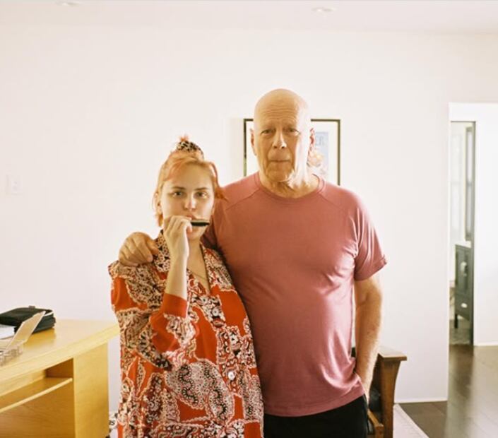 Tallulah Willis junto a su papá / Foto: Instagram