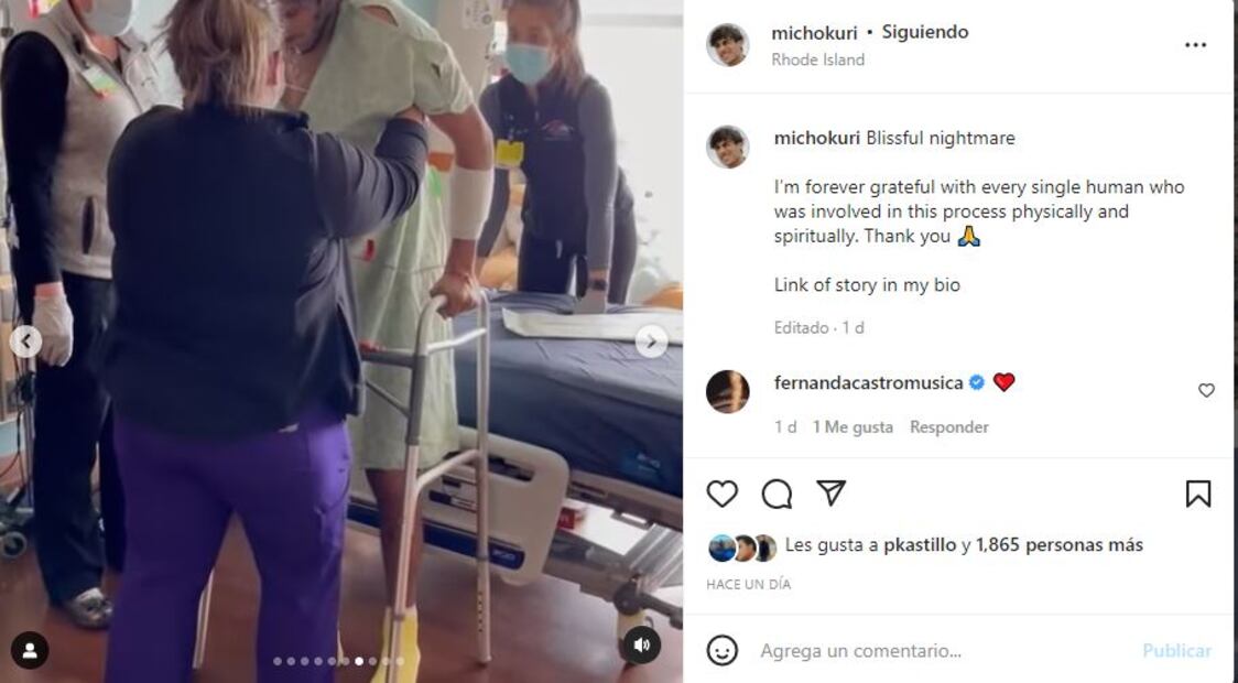 Micho Kuri: “La decisión más estúpida de mi vida”, sobre su accidente