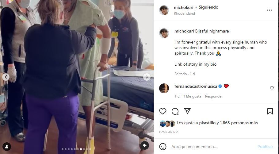 Micho Kuri: “La decisión más estúpida de mi vida”, sobre su accidente