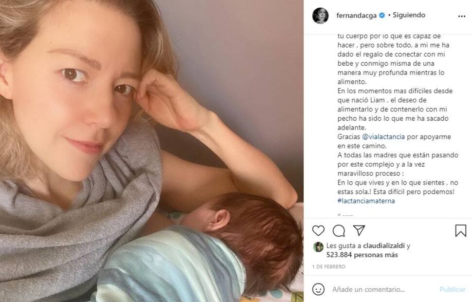 Este es el video más tierno de Fernanda Castillo y baby Liam