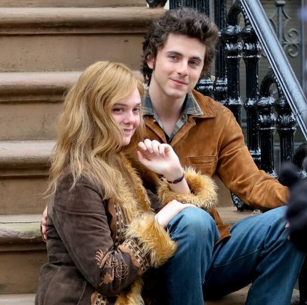 Así lucen Timothée Chalamet y Elle Faning en la película "A Complete Unknown" sobre la vida de Bob Dylan / Foto: Getty Images
