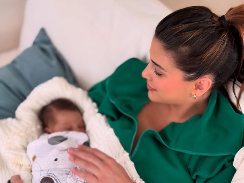 Sofía Rivera Torres junto a su pequeño hijo Ferrán / Foto: Instagram @sofiariveratorres