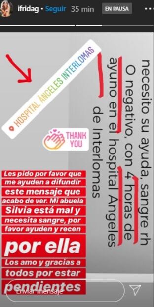 La familia de Silvia Pinal reacciona a su accidente 