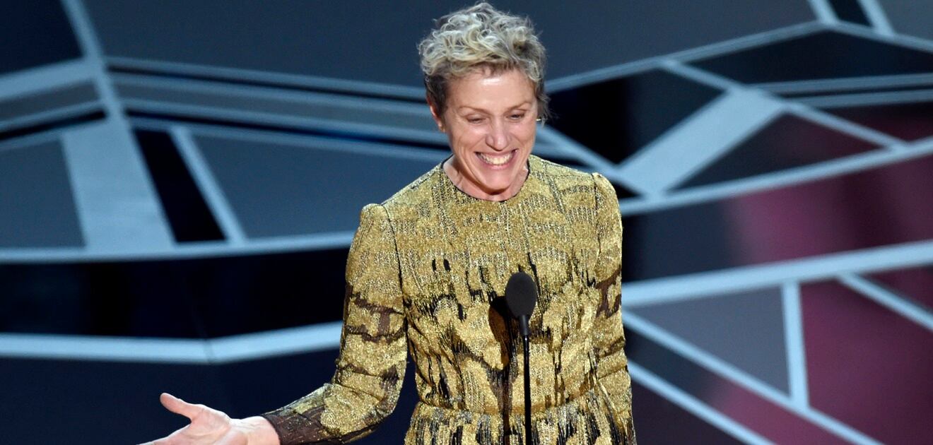 <p>Frances McDormand hizo poner de pie a las mujeres asistentes a la gala número 90 de los Oscar. <strong>(Fotos: Archivo El Universal)</strong></p>