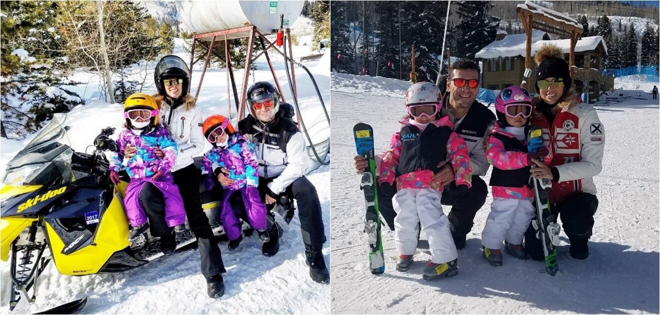 <p>Jacky Bracamontes y su familia en Vail, Colorado.<strong> (Fotos: Instragm @ jackybrv y @mft07) </strong></p>