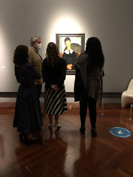 Beatriz Gutiérrez Müller inaugura exposición de Modigliani  