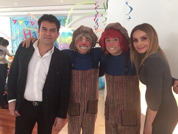 Así fue el primer cumpleaños de los mellizos de Elizabeth Álvarez y Jorge Salinas