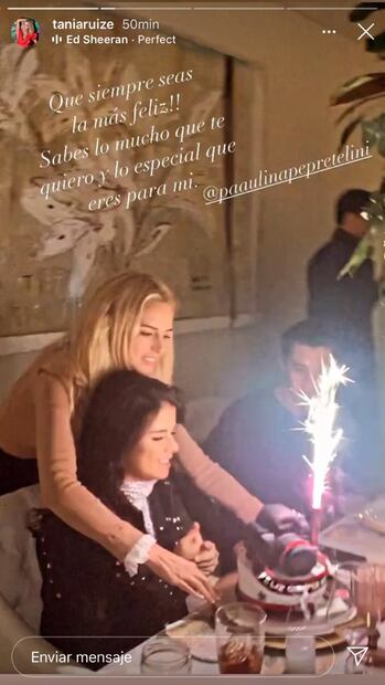 Tania Ruiz, novia de Peña Nieto, organiza cena de cumpleaños a Paulina Peña