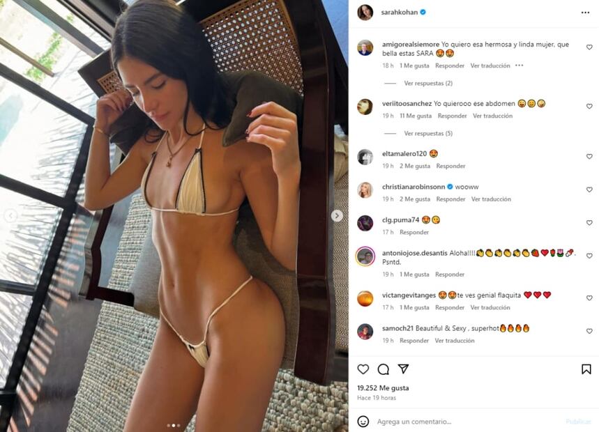 El posado de Sarah Kohan / Instagram