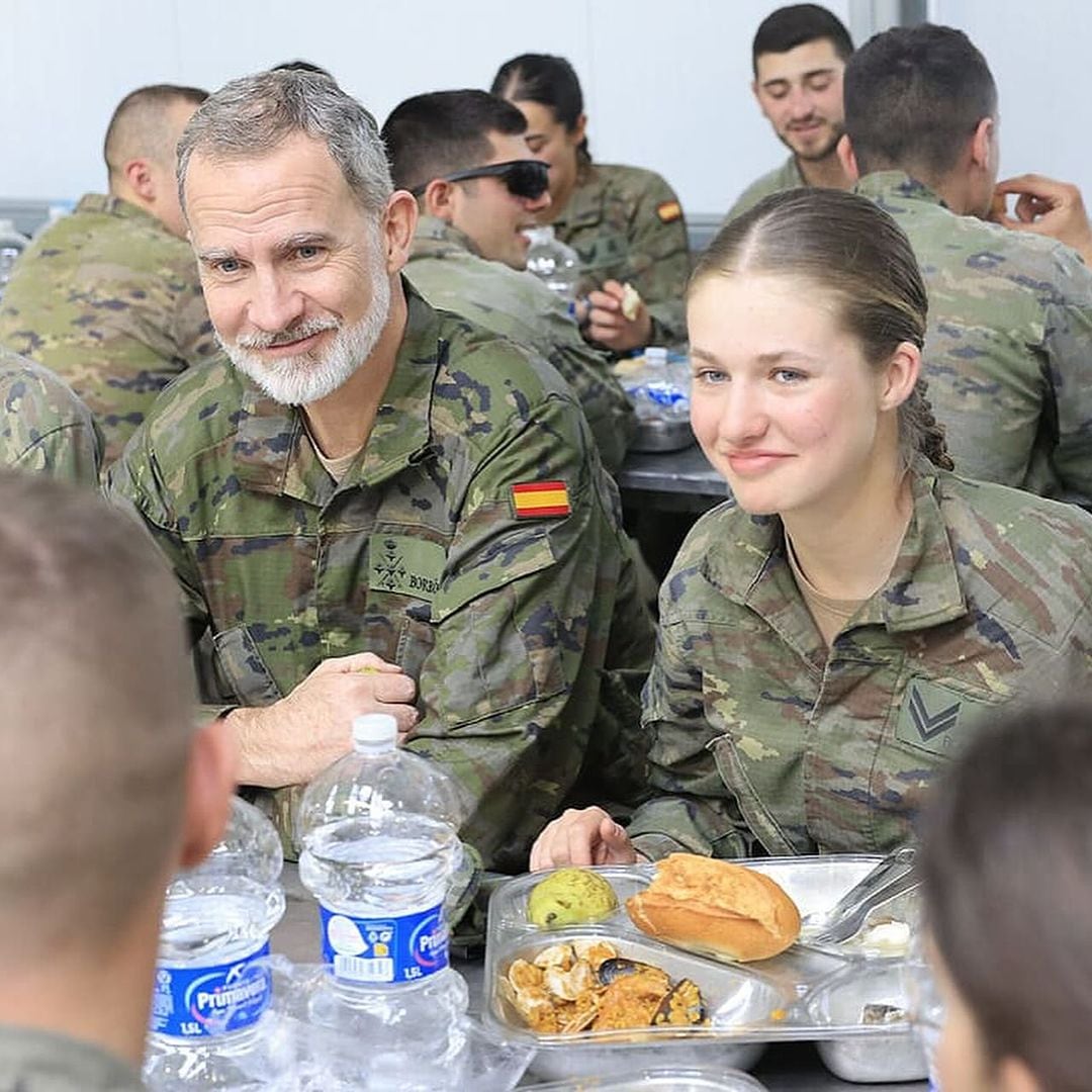 La princesa Leonor y el rey Felipe VI / Instagram
