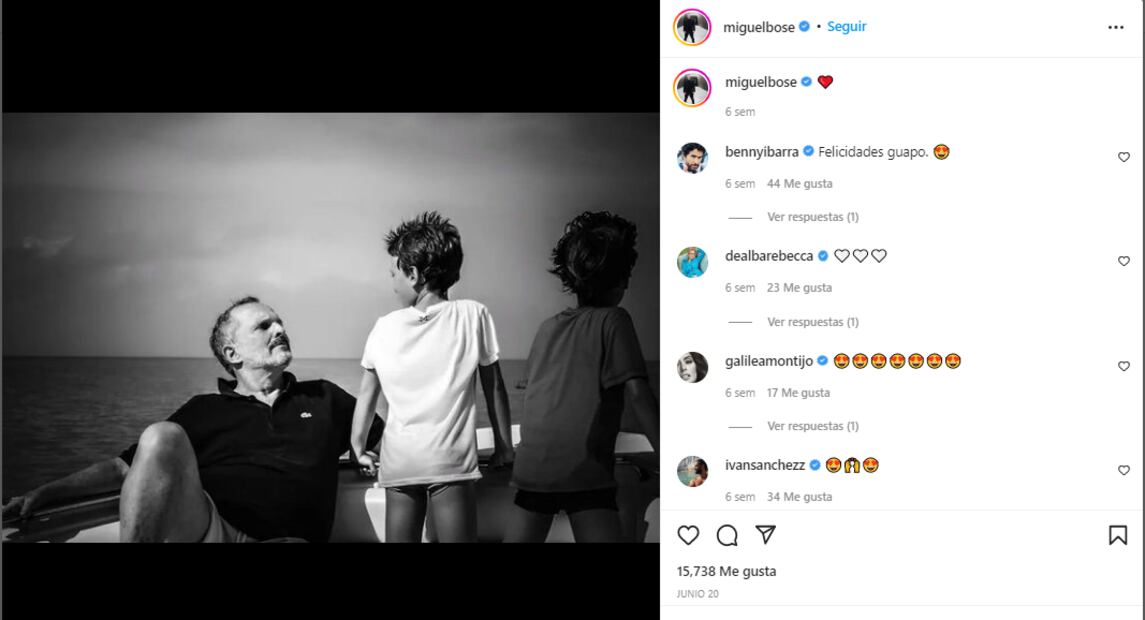Miguel Bosé y Nacho Palau vuelven a estar en contacto