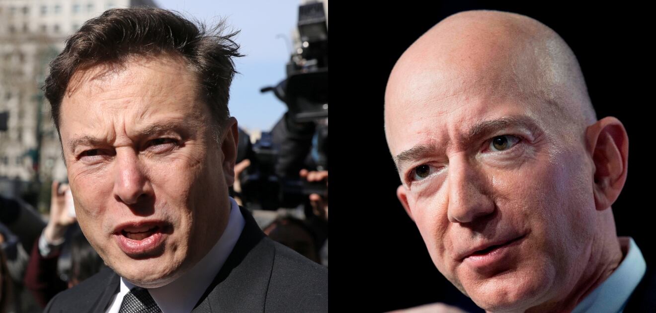 Elon Musk se 'burla' de Jeff Bezos en Twitter 