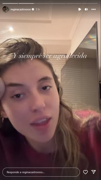 Regina Castro explica sus publicaciones / Instagram: @reginacastroooo
