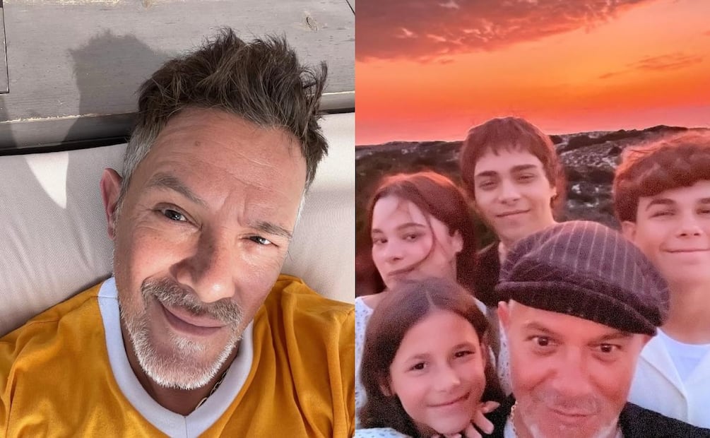 Alejandro Sanz junto a sus hijos Manuela, Alma, Alexander y Dylan / Fotos: Instagram @alejandrosanz