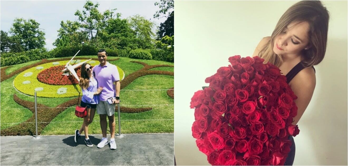 <p>Sherlyn y Paco Zea llevan cuatro meses juntos y ya hicieron dos viajes: uno a Estados Unidos y ahora a Suiza. <strong>(Fotos: Instagram)</strong></p>
