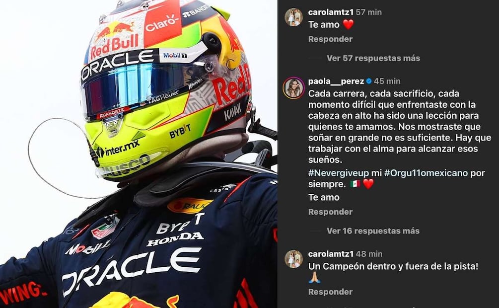 El mensaje de Paola Pérez tras la salida de Sergio 'Checo' Pérez de Red Bull / Foto: Instagram - Captura