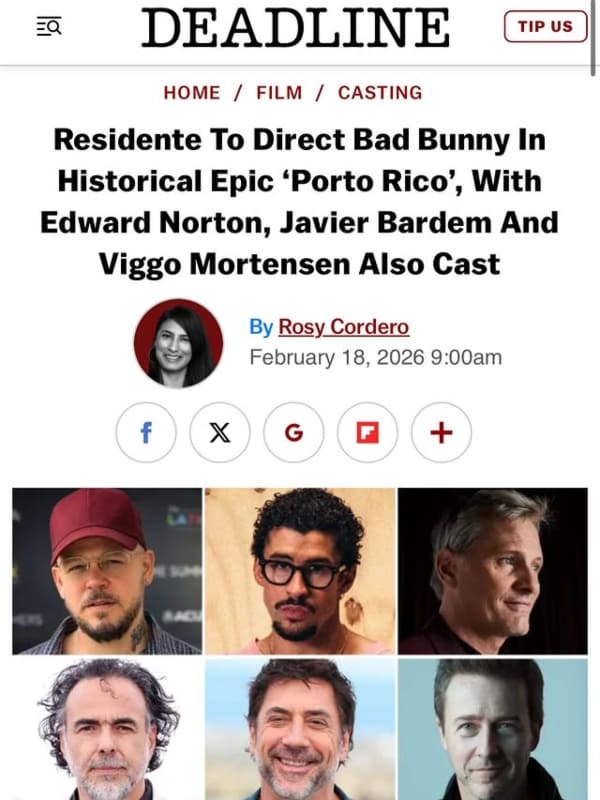 Personalidades en el proyecto de Residente / Foto: Instagram