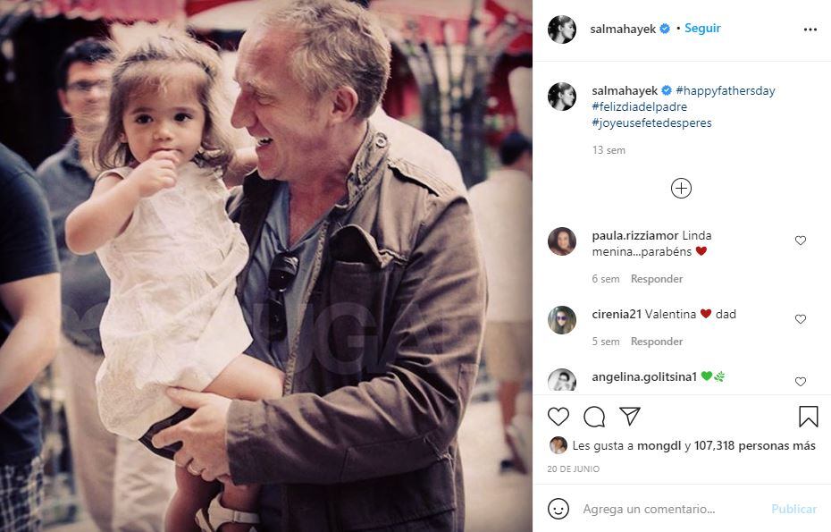 Valentina Paloma es hija de Salma Hayek y el empresario francés François-Henri Pinault / Instagram 
