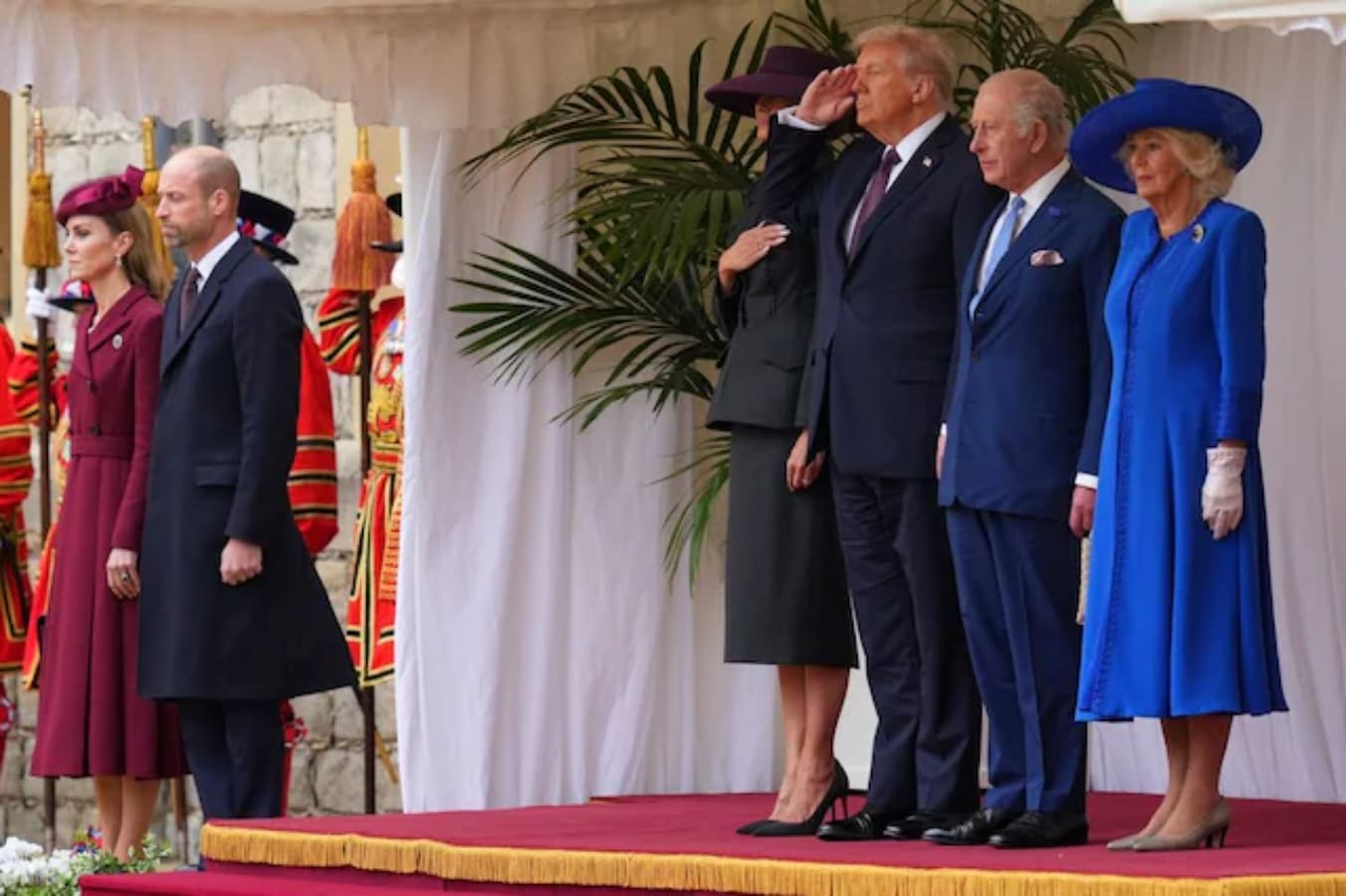 La familia real británica con Melania y Donald Trump / Foto: Royal Family