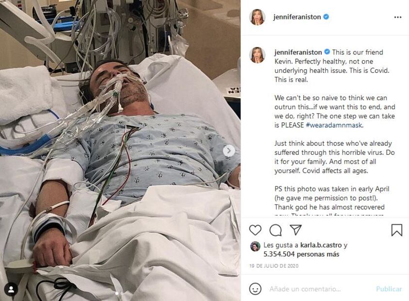 Jennifer Aniston perdió amigos que no quisieron vacunarse contra el Covid-19