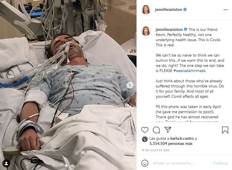 Jennifer Aniston perdió amigos que no quisieron vacunarse contra el Covid-19