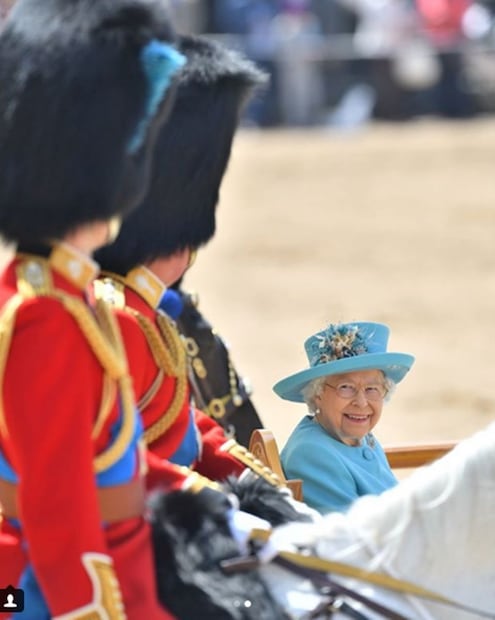 Meghan Markle en el desfile de cumpleaños de la Reina Isabel II
