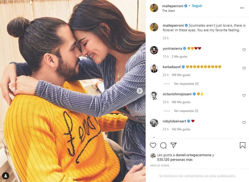 "Las almas gemelas no son sólo amantes", Maite Perroni y Andrés Tovar
