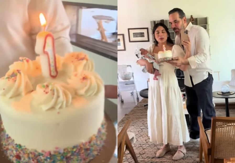 Ana Brenda Contreras y Zacarías Melhem celebran el primer mes de vida de Aria / Fotos: Instagram