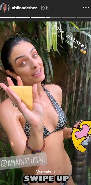 Aislinn Derbez muestra opciones para conservar el medio ambiente luciendo muy delgada