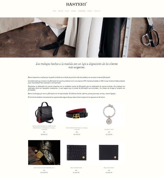 Alejandro Basteri lanza oficialmente Basteri Collection