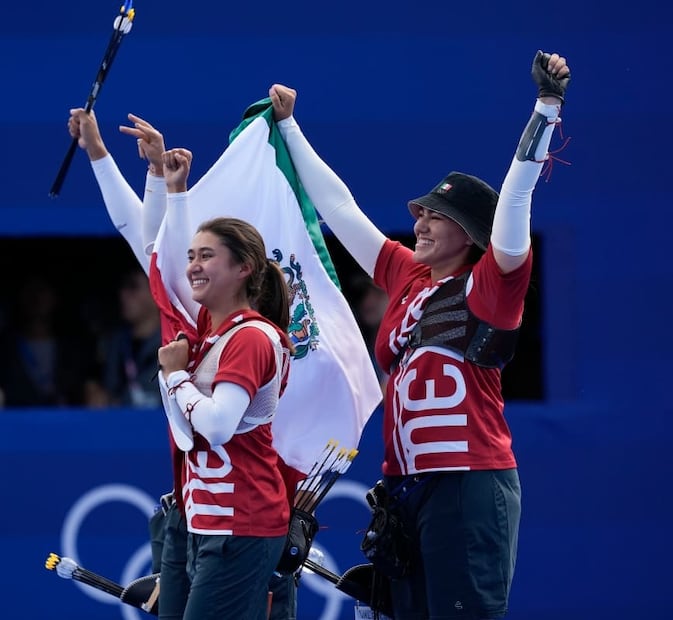 Alejandra Valencia, Angela Ruiz y Ana Vázquez ganaron la medalla de bronce en tiro con arco de los Juegos Olímpicos de París 2024 / Foto: AP