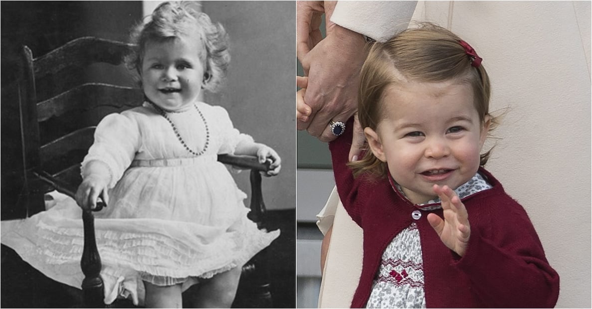 Las fotos que demuestran que la princesa Charlotte es idéntica a la reina Isabel II