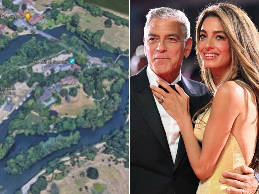 George y Amal Clooney / Fotos: Google Street View - AFP
